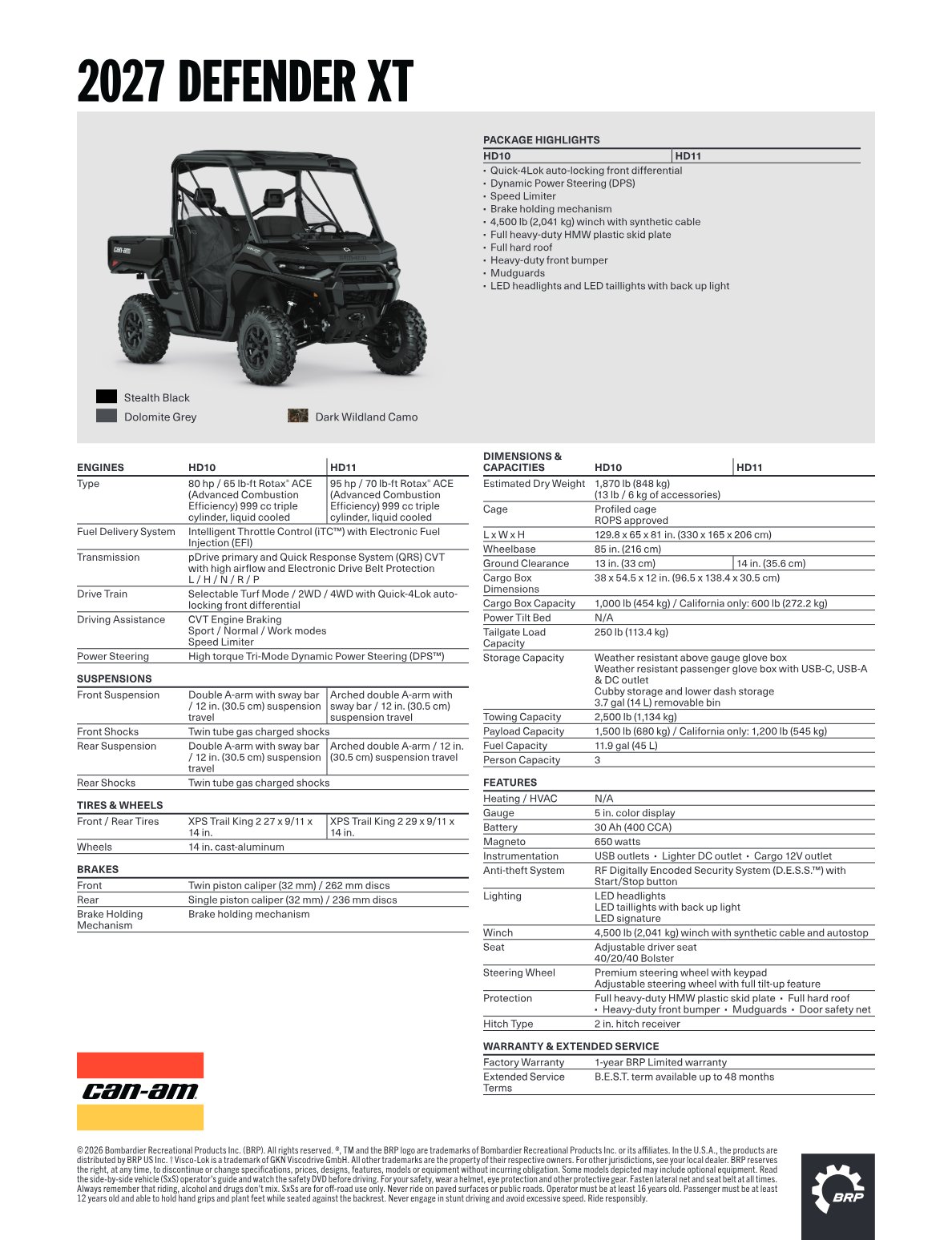 Spec Sheet
