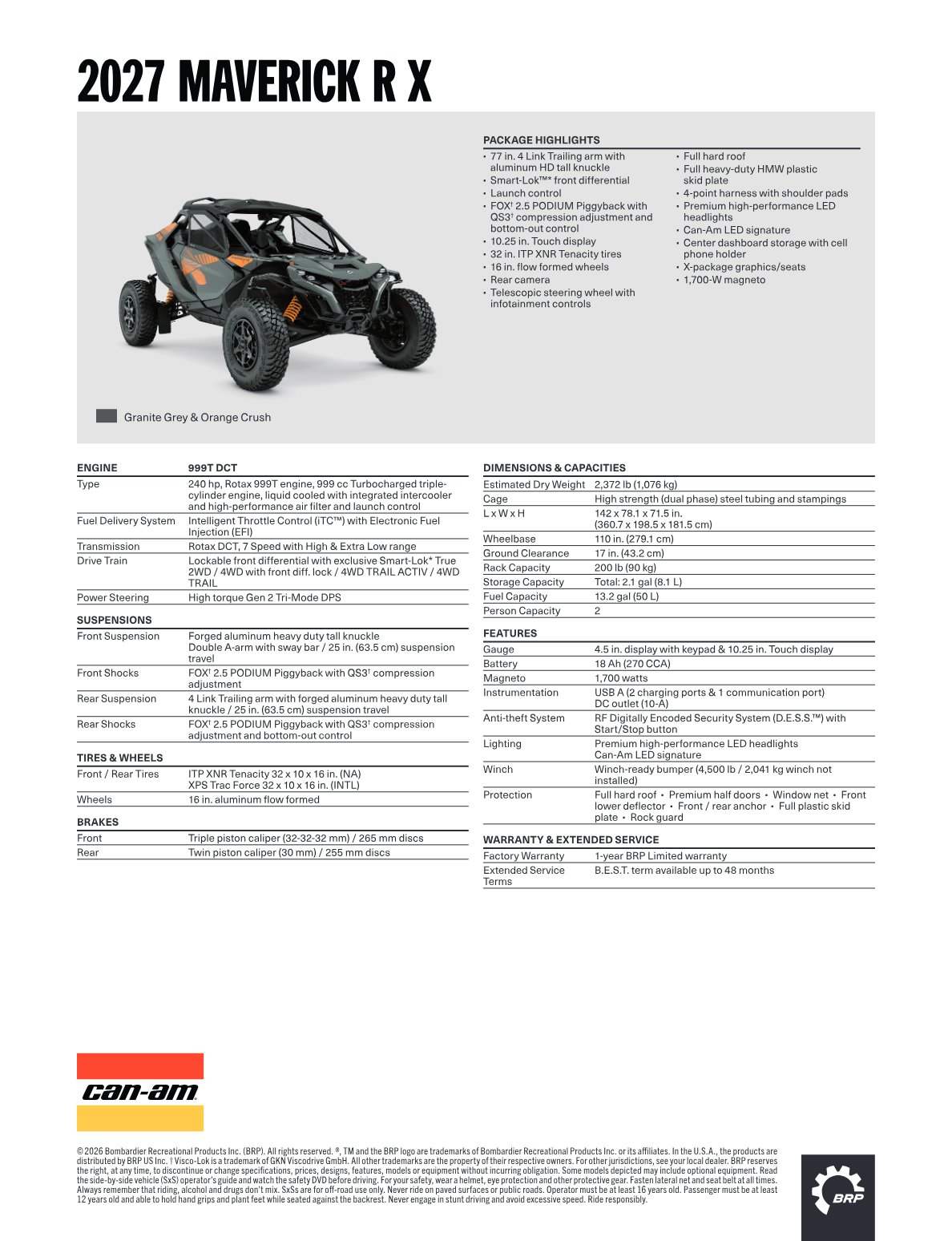 Spec Sheet