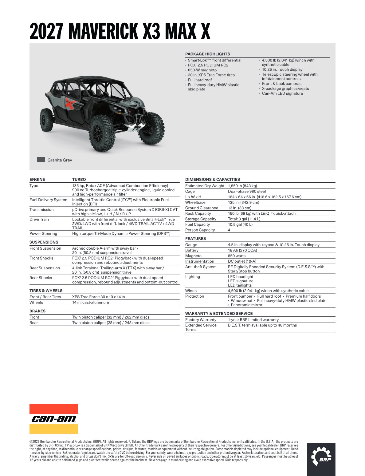 Spec Sheet