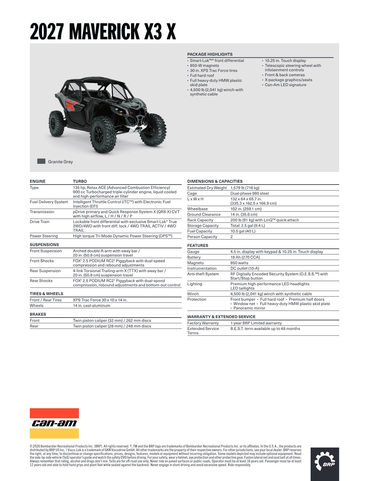 Spec Sheet