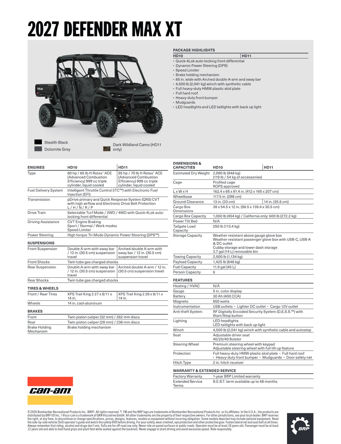 Spec Sheet