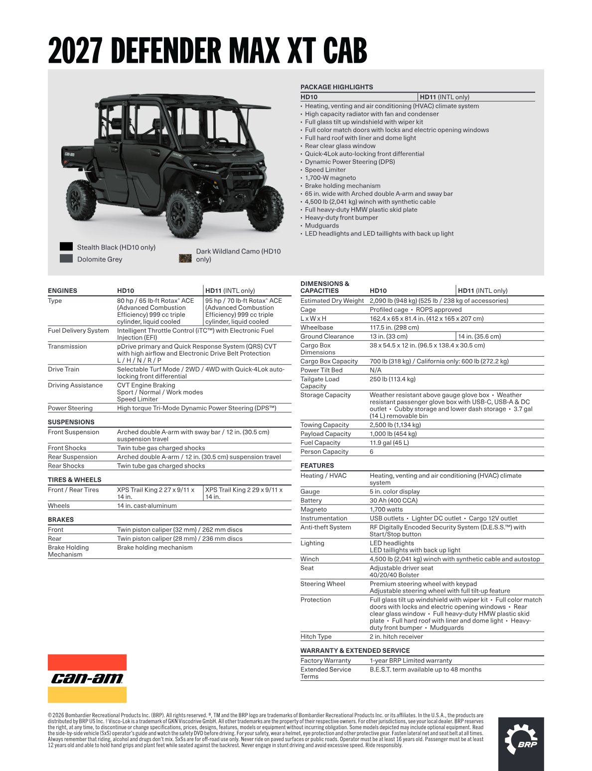 Spec Sheet