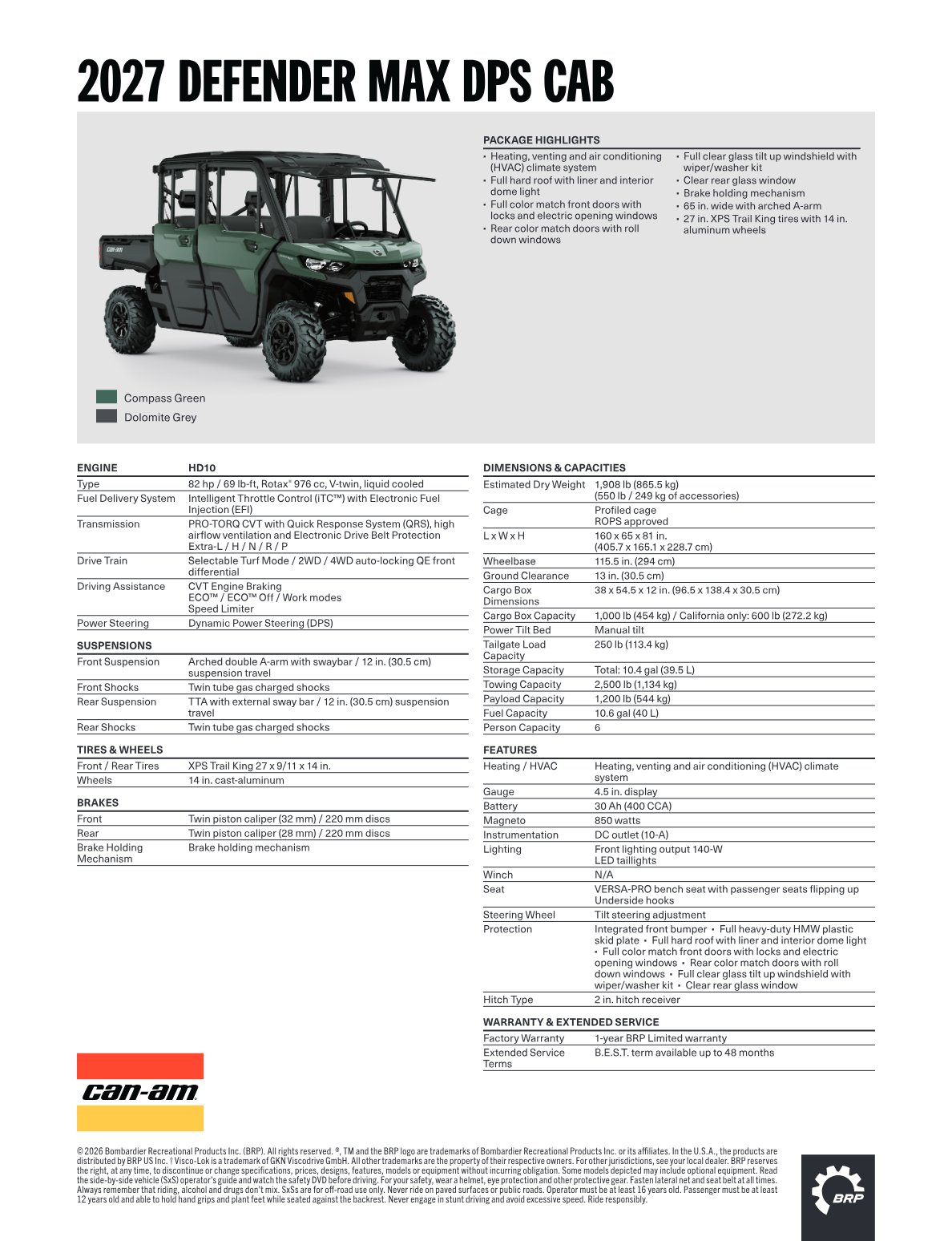 Spec Sheet