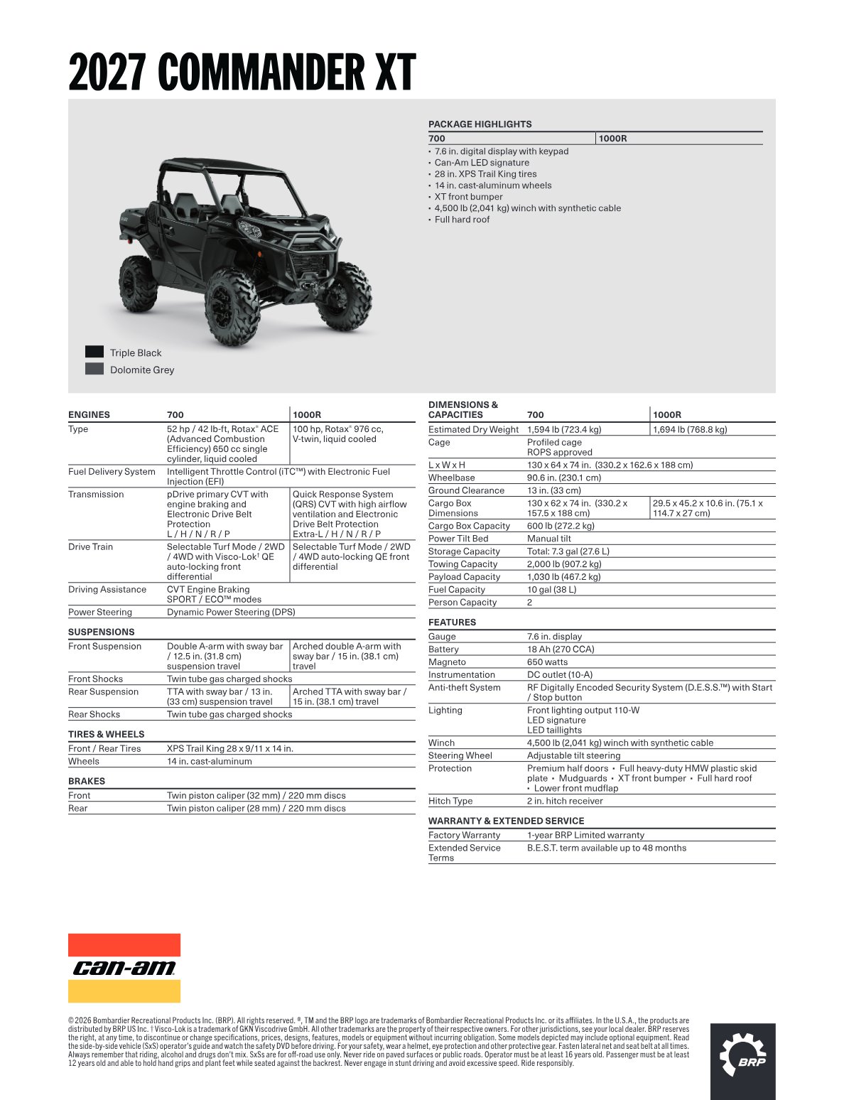 Spec Sheet