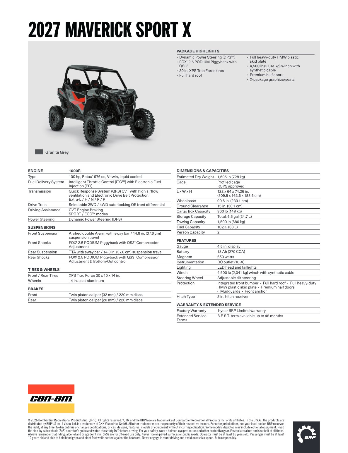 Spec Sheet