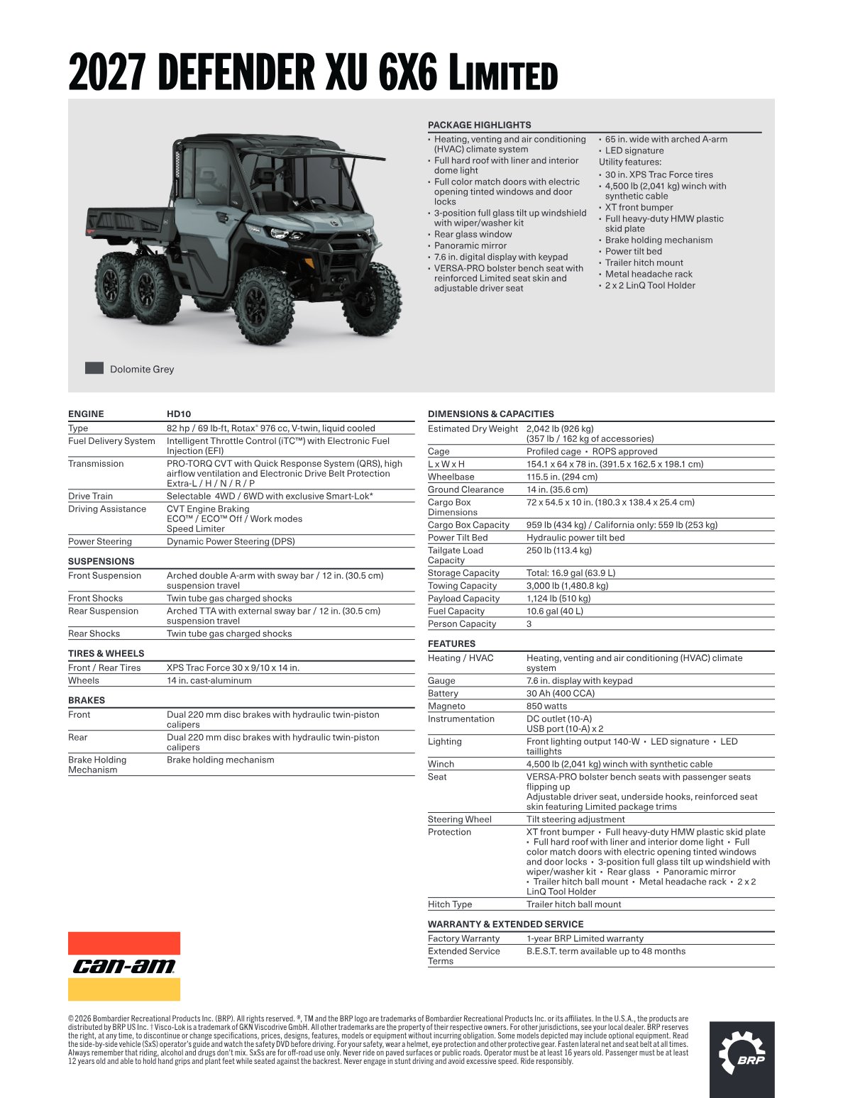 Spec Sheet