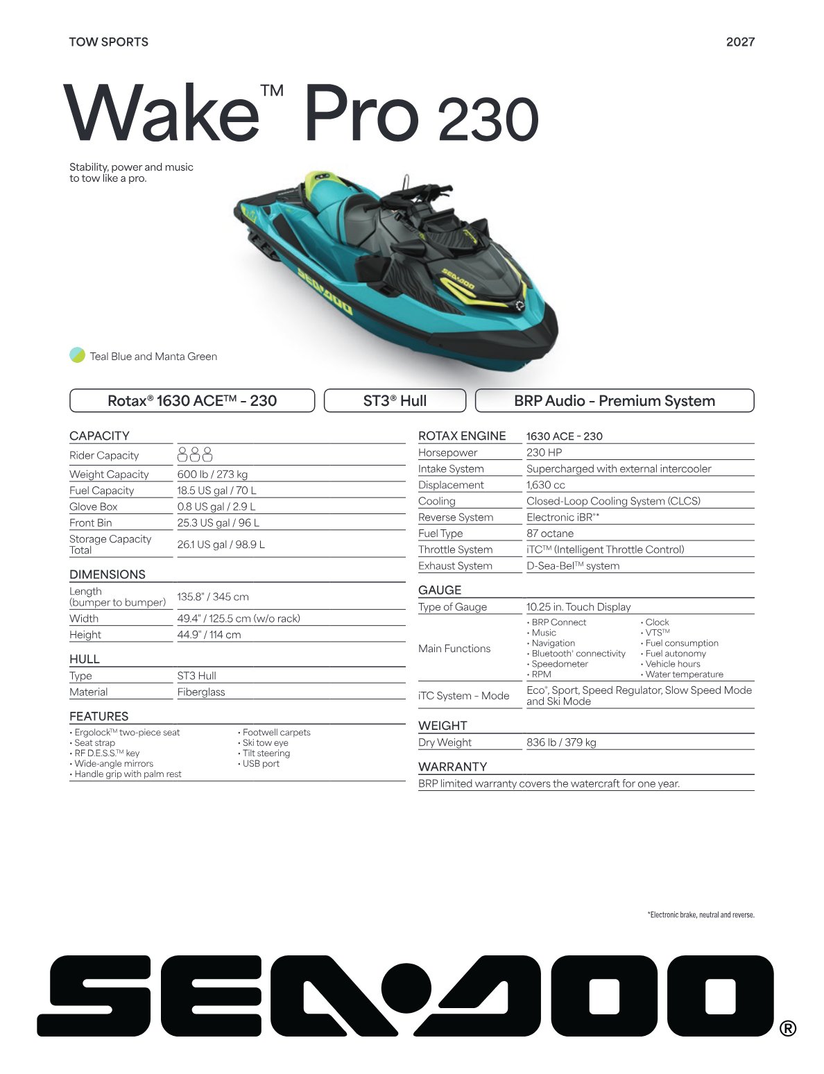 Spec Sheet