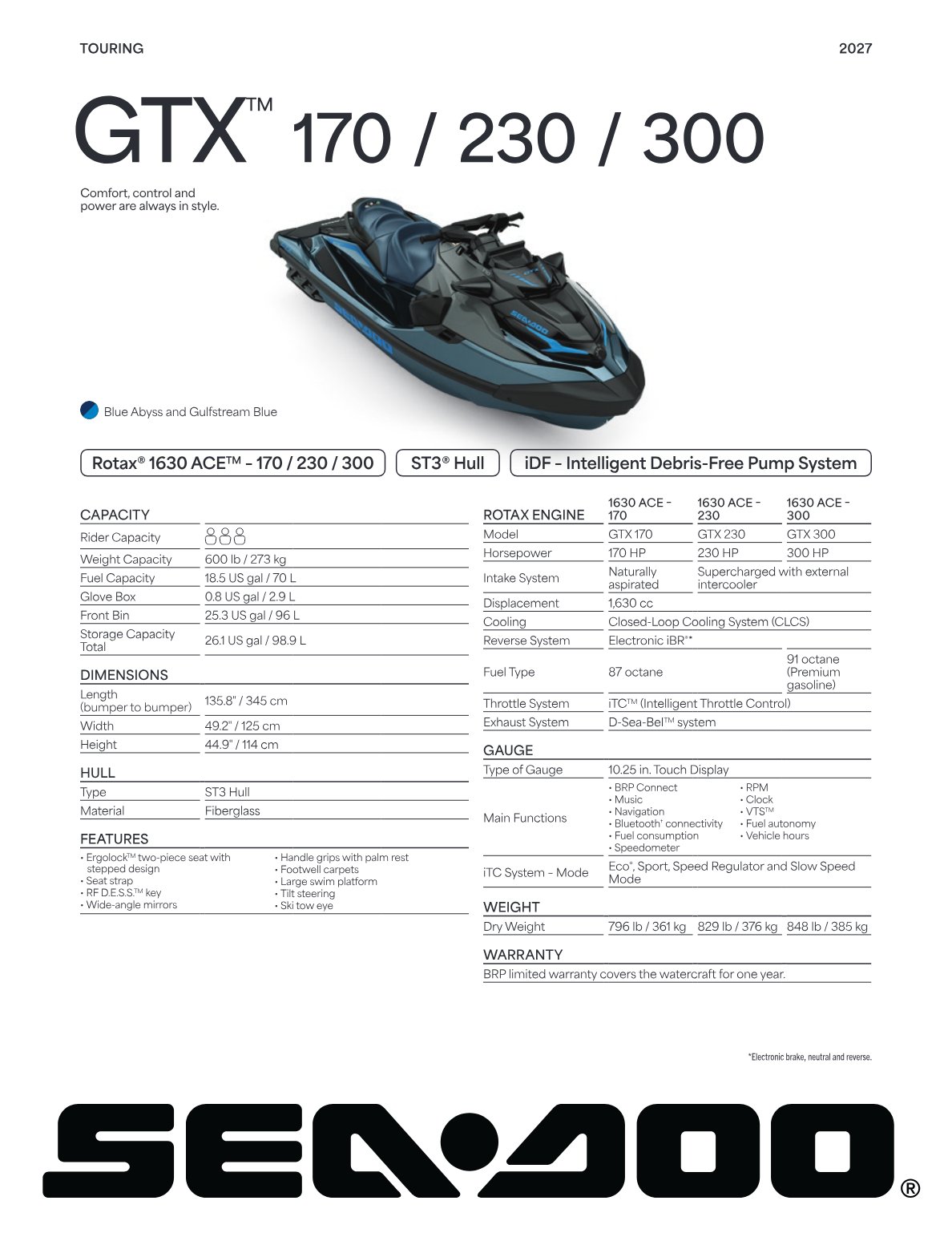 Spec Sheet