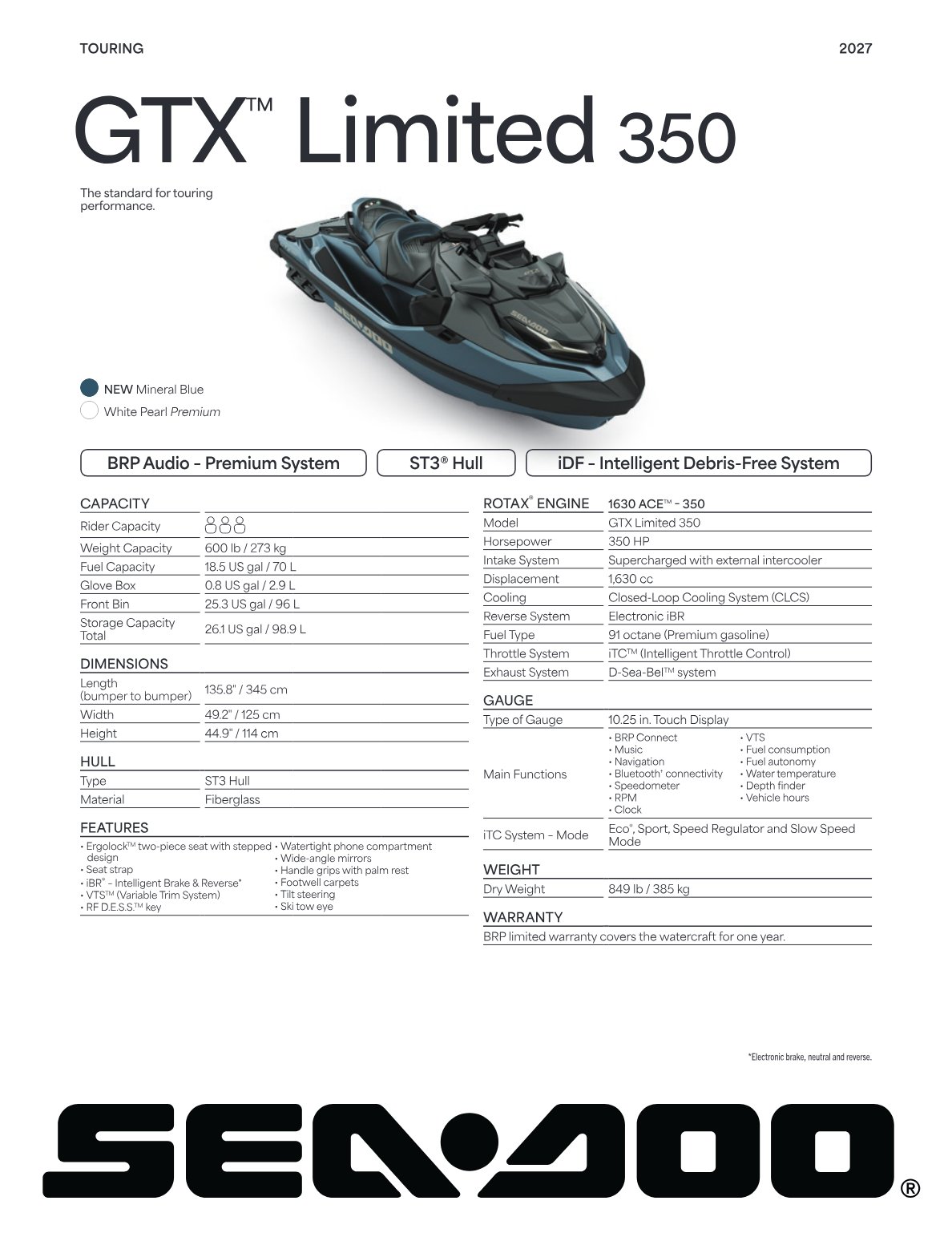 Spec Sheet