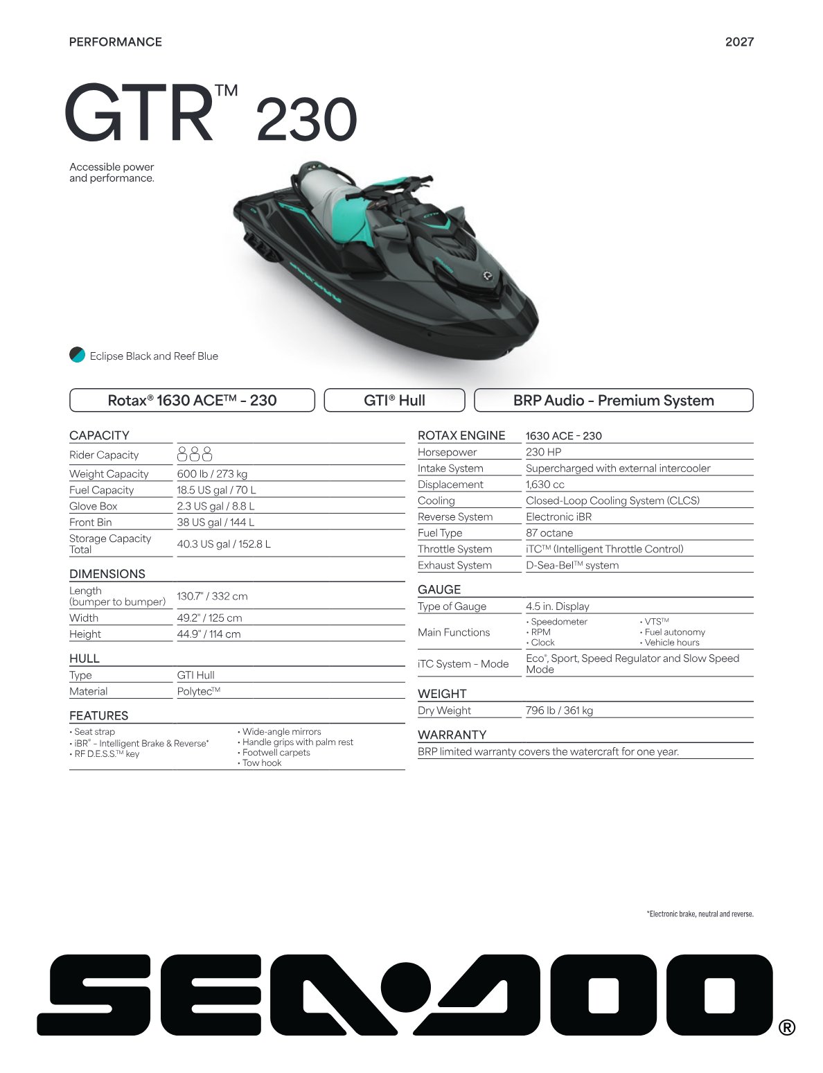 Spec Sheet