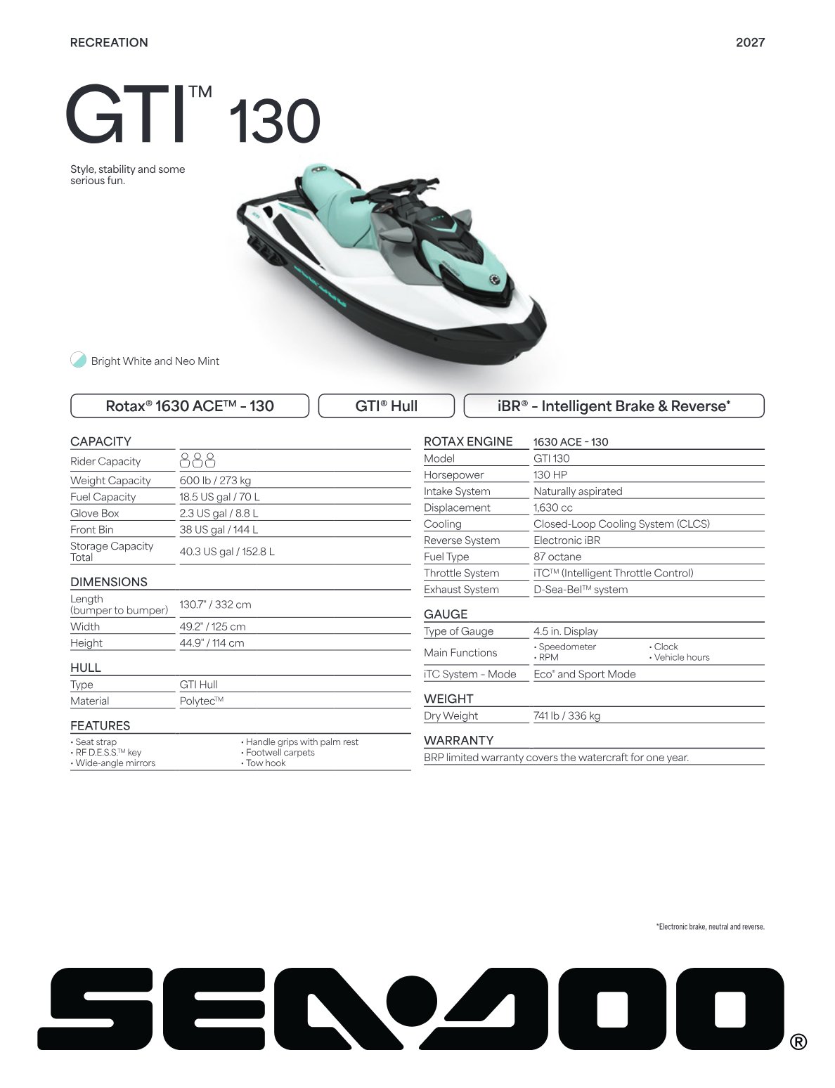 Spec Sheet