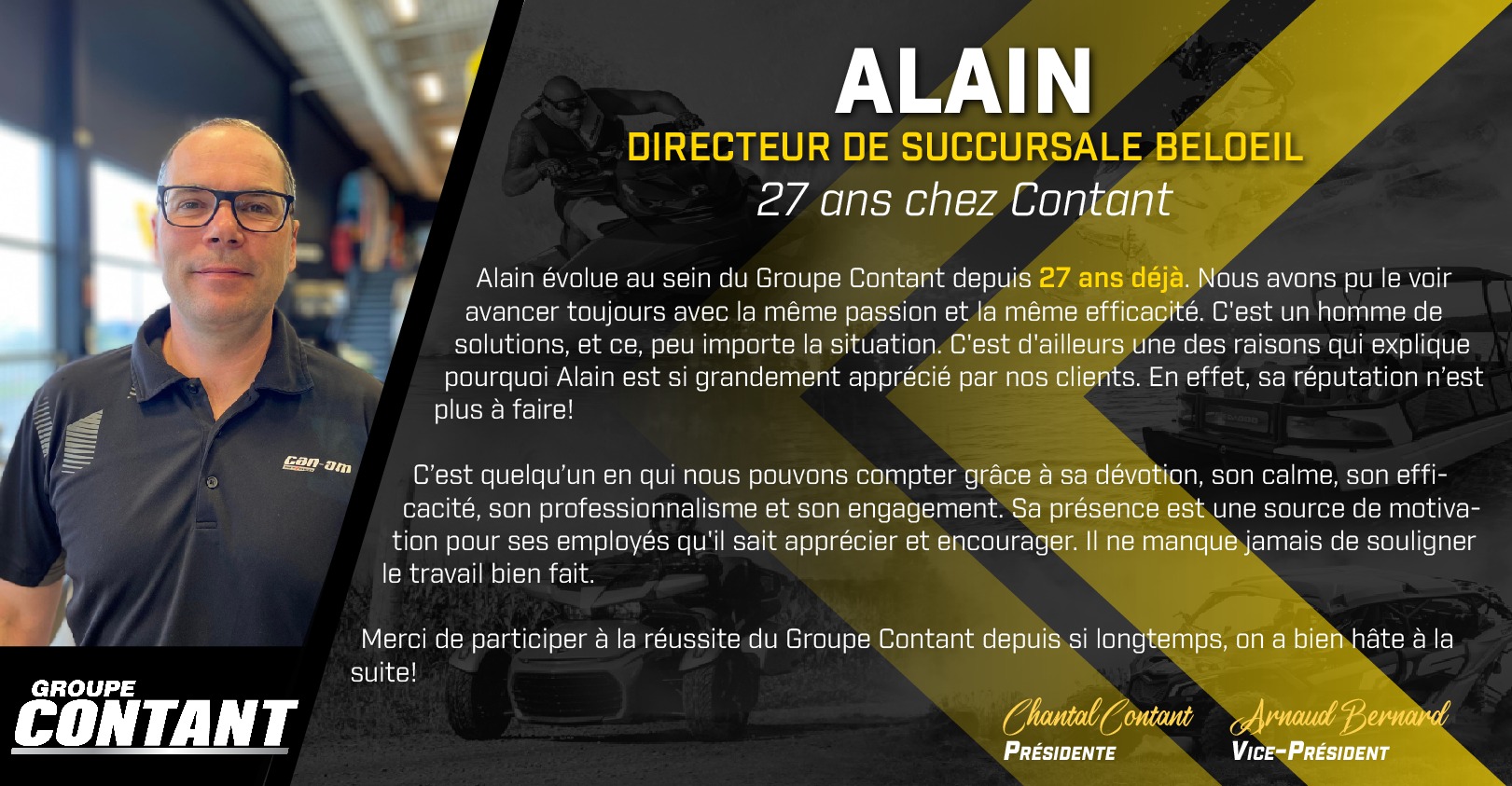 27 ans chez Contant pour Alain! 