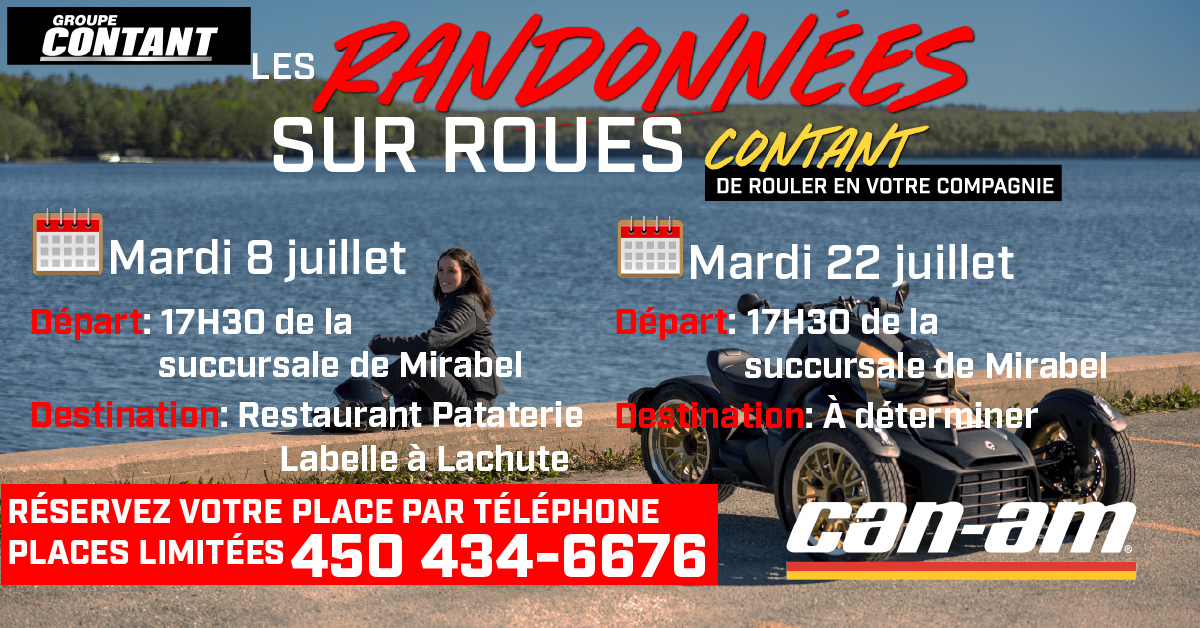Randonnées sur roues Groupe Contant - Succursale de Mirabel