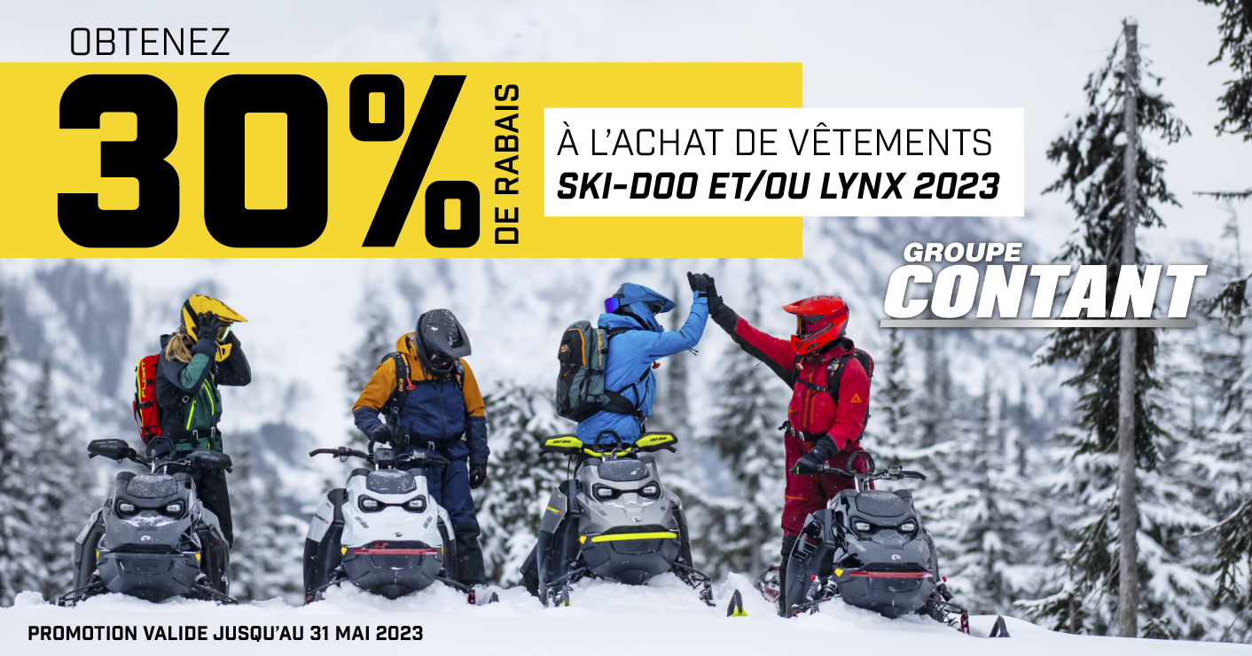 Promotion vêtements Ski-Doo et Lynx 2023