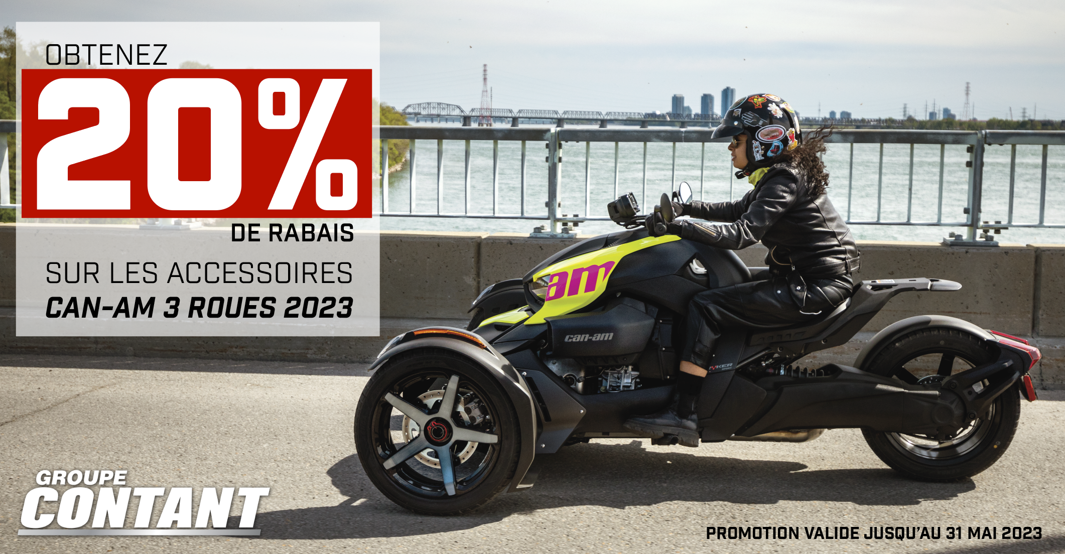 Promotion sur les accessoires Can-Am 3 roues 2023