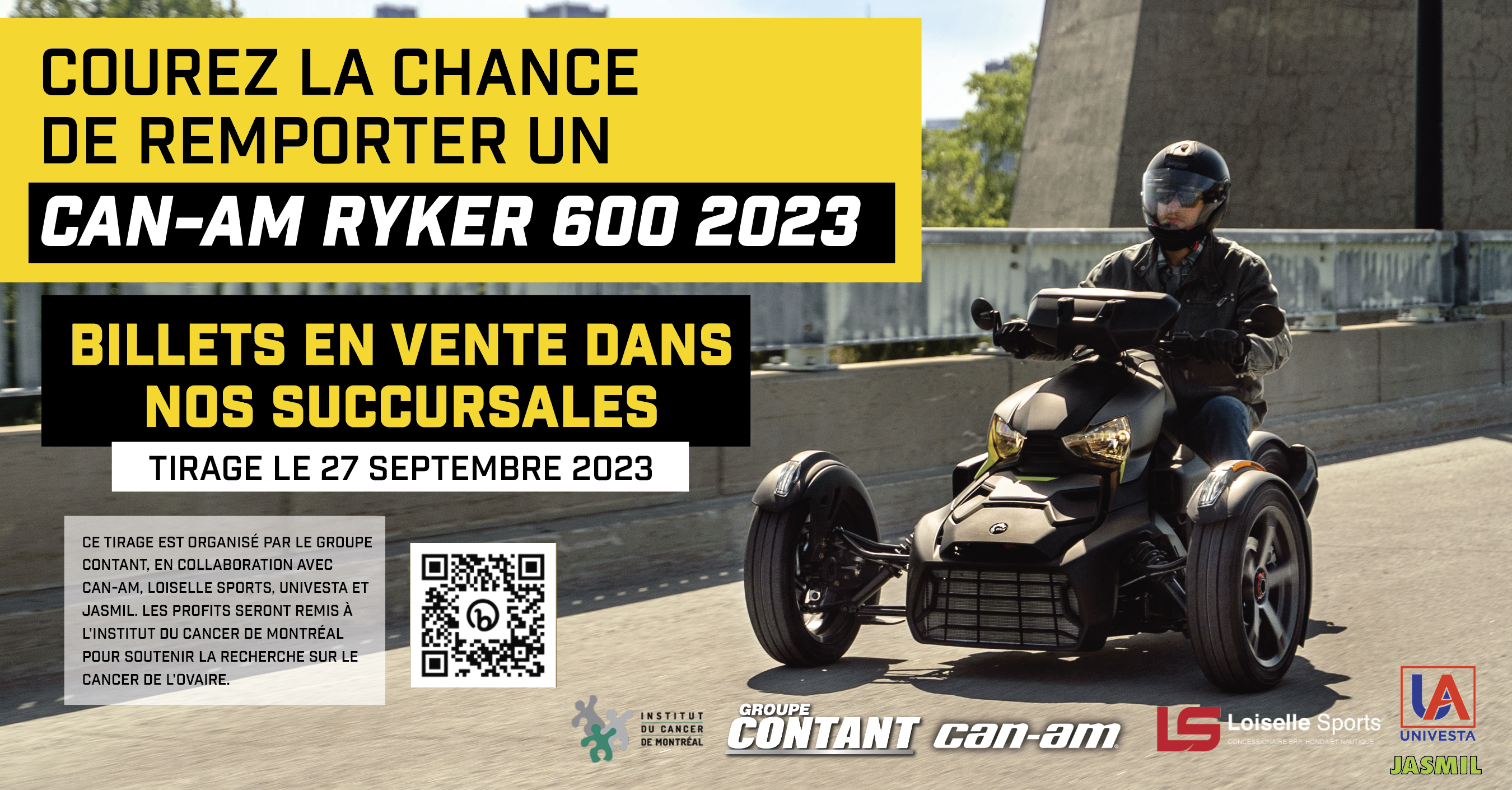 Courez la chance de remporter un Can-Am Ryker 600 2023
