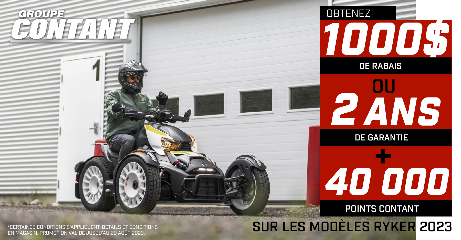 Promotion Can-Am on-road Ryker 2023
