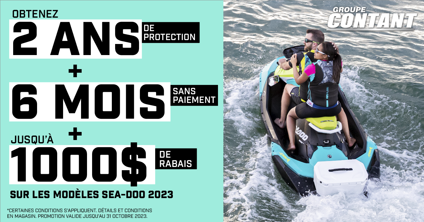Promotion Sea-Doo 2023 aout/octobre 