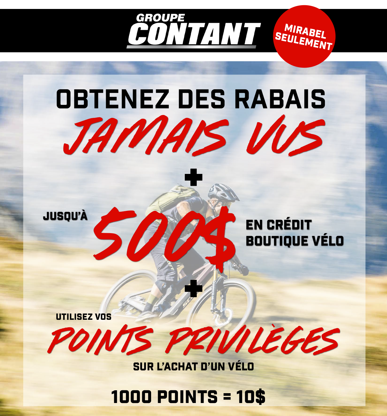 Promotion sur nos vélos électriques!