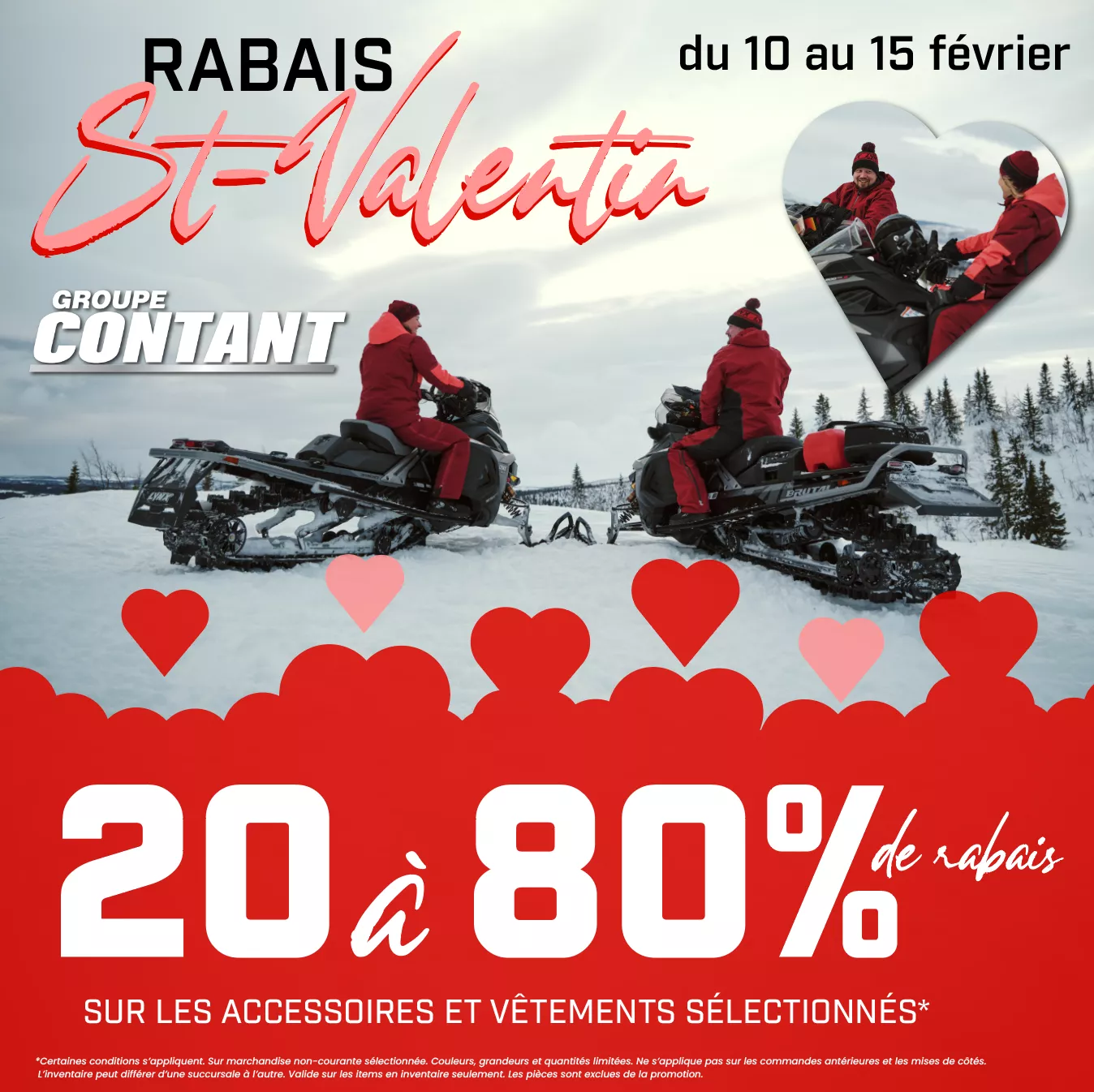 Rabais de la St-Valentin du 10 au 15 février 