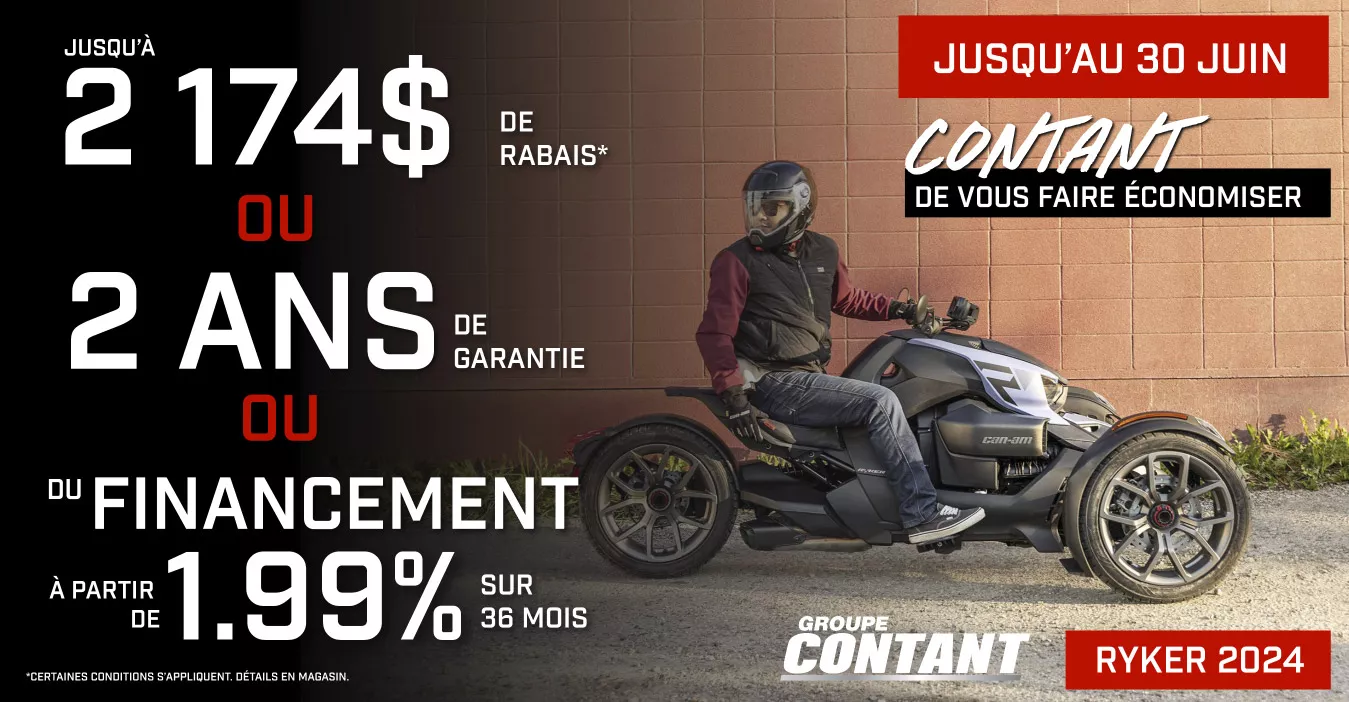 PROMOTION CAN-AM RYKER 2024